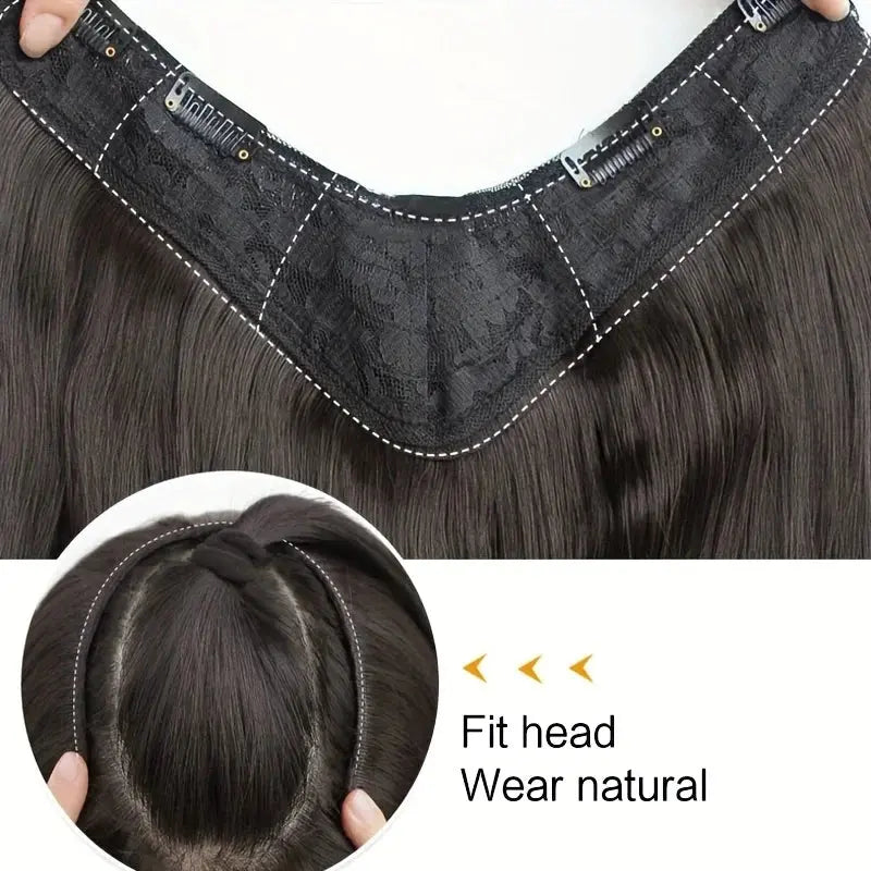 Synthetic Long Wavy U-shaped Clip In Hair Extensions 16Inch/20Inch/24inch Clip On Hair Extensions For Women Hair Accessories Temu