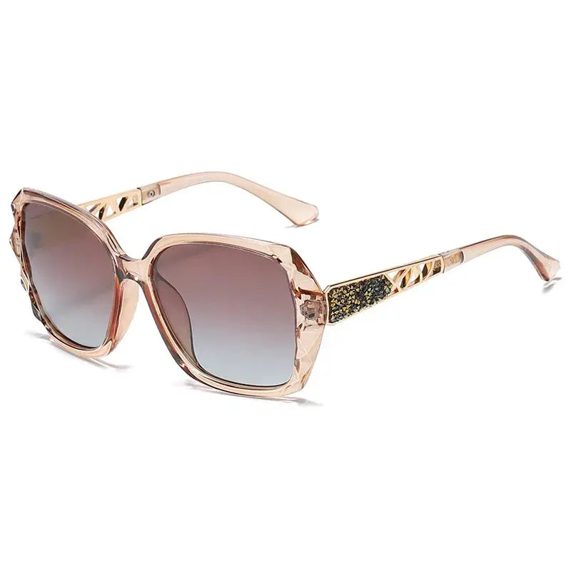 New Ladies' Sunglasses with High Sense and Diamond-encrusted Sunglasses Protect against Ultraviolet Rays in Summer. Temu