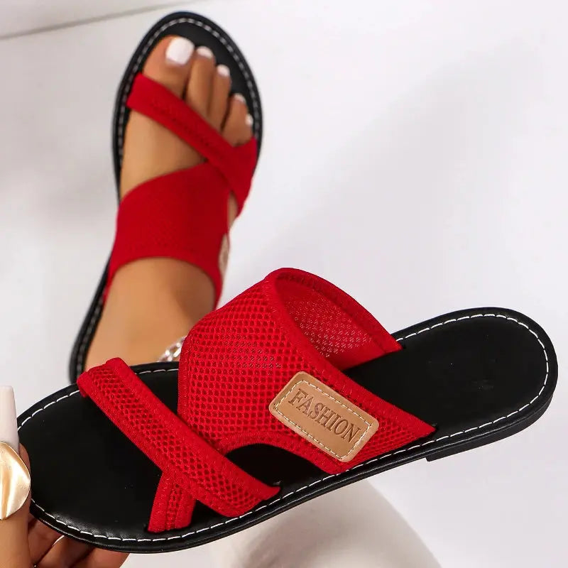 New Women Slippers Flat Sole Casual Soft Big Toe Foot Sandal Shoes Comfortable Beach Lightweight Slippers Women Slides Women AliExpress