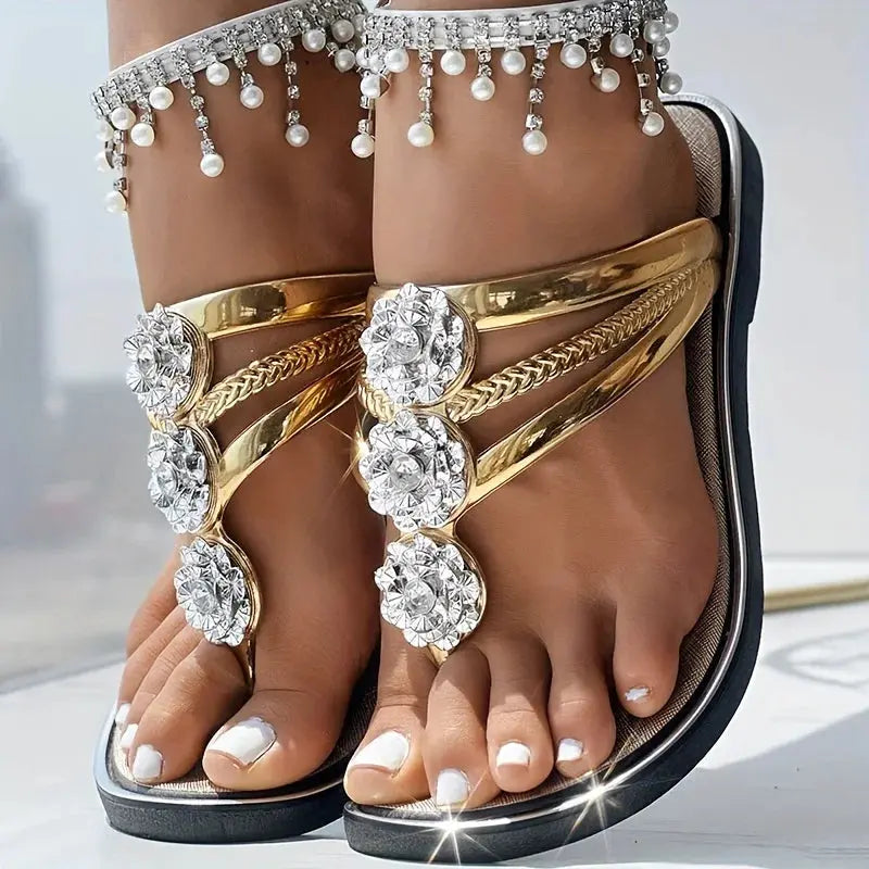 Women's Flip Flops Outdoor Sandals Anti-Slip Flat Bottom Pedal Beach Shoes Comfortable Slip-On Summer Footwear AliExpress