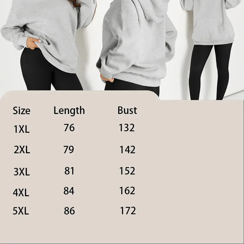 Women's Plus Size Casual Hoodie With Feet Blanket Design Polyester Knit Fabric Long Sleeve Regular Length For Autumn Winter Chic Le'Meek