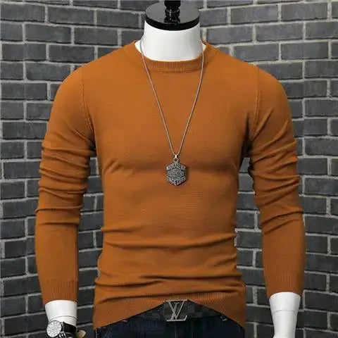 Spring and Autumn Stylish Luxury Oversized Fashion Loose Solid Japanese Streetwear Clothing Blouse Men's Long Sleeve T-shirt Chic Le'Meek