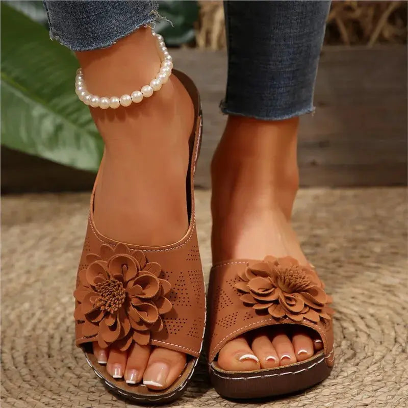 Summer Sandals Women Shoes Non-Slip Walking Shoes Slip On Shoes Woman Wedge Women's Sandals Party Slippers Woman Female Footwear Temu