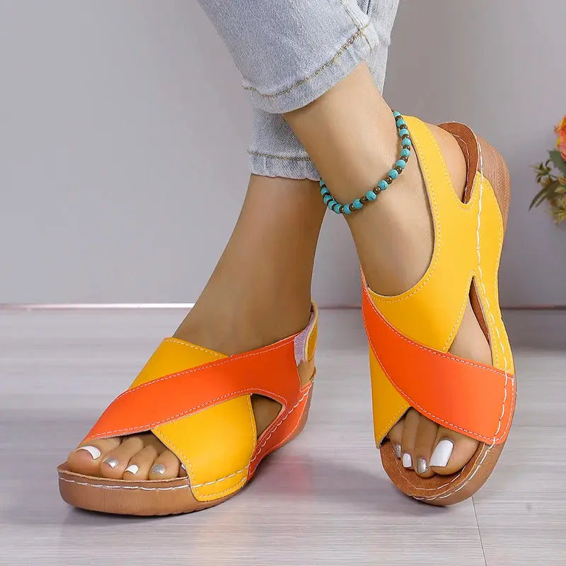 Women Platform Sandals Summer 2024 New Mix Color Sandals Luxury Designer Shoes for Women Casual Beach Sandals Sandalias De Mujer AliExpress