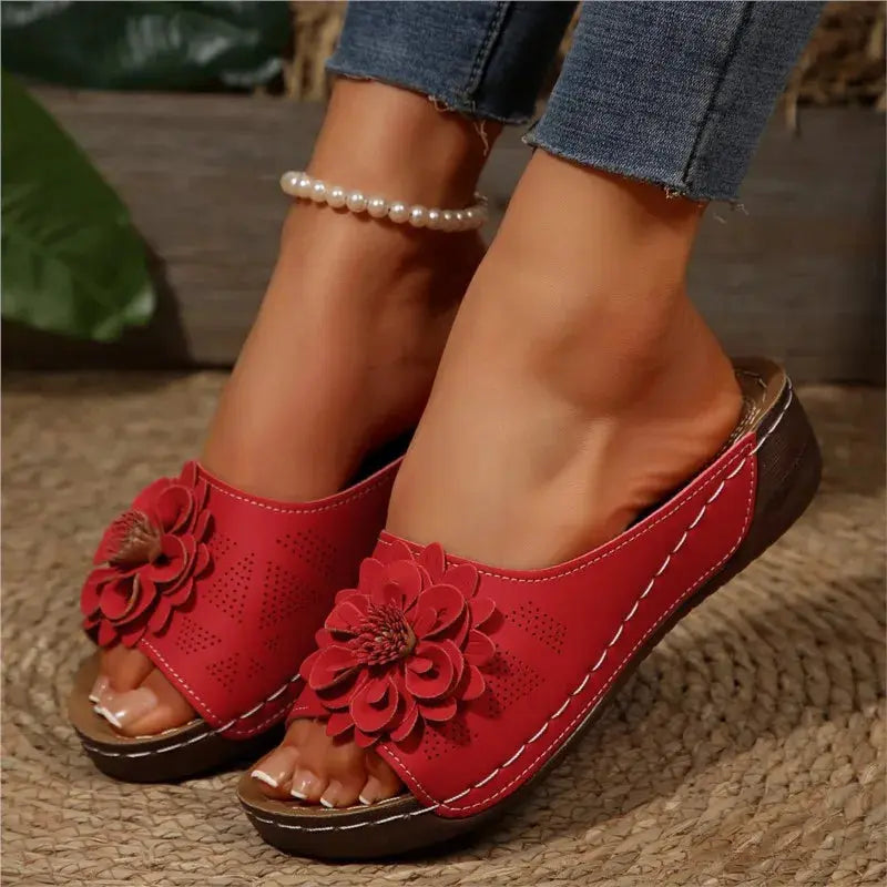 Summer Sandals Women Shoes Non-Slip Walking Shoes Slip On Shoes Woman Wedge Women's Sandals Party Slippers Woman Female Footwear Temu