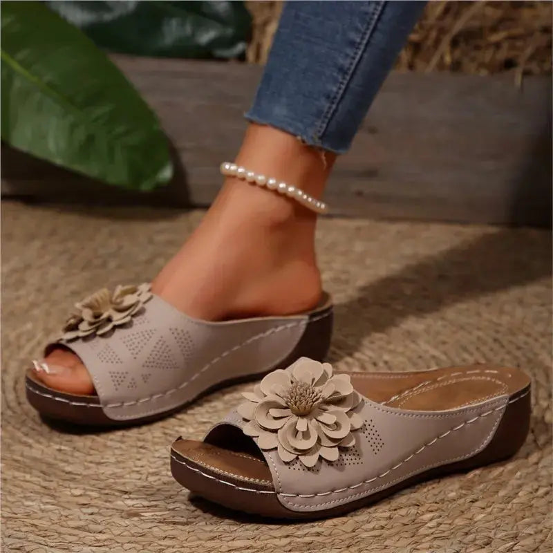Summer Sandals Women Shoes Non-Slip Walking Shoes Slip On Shoes Woman Wedge Women's Sandals Party Slippers Woman Female Footwear Temu
