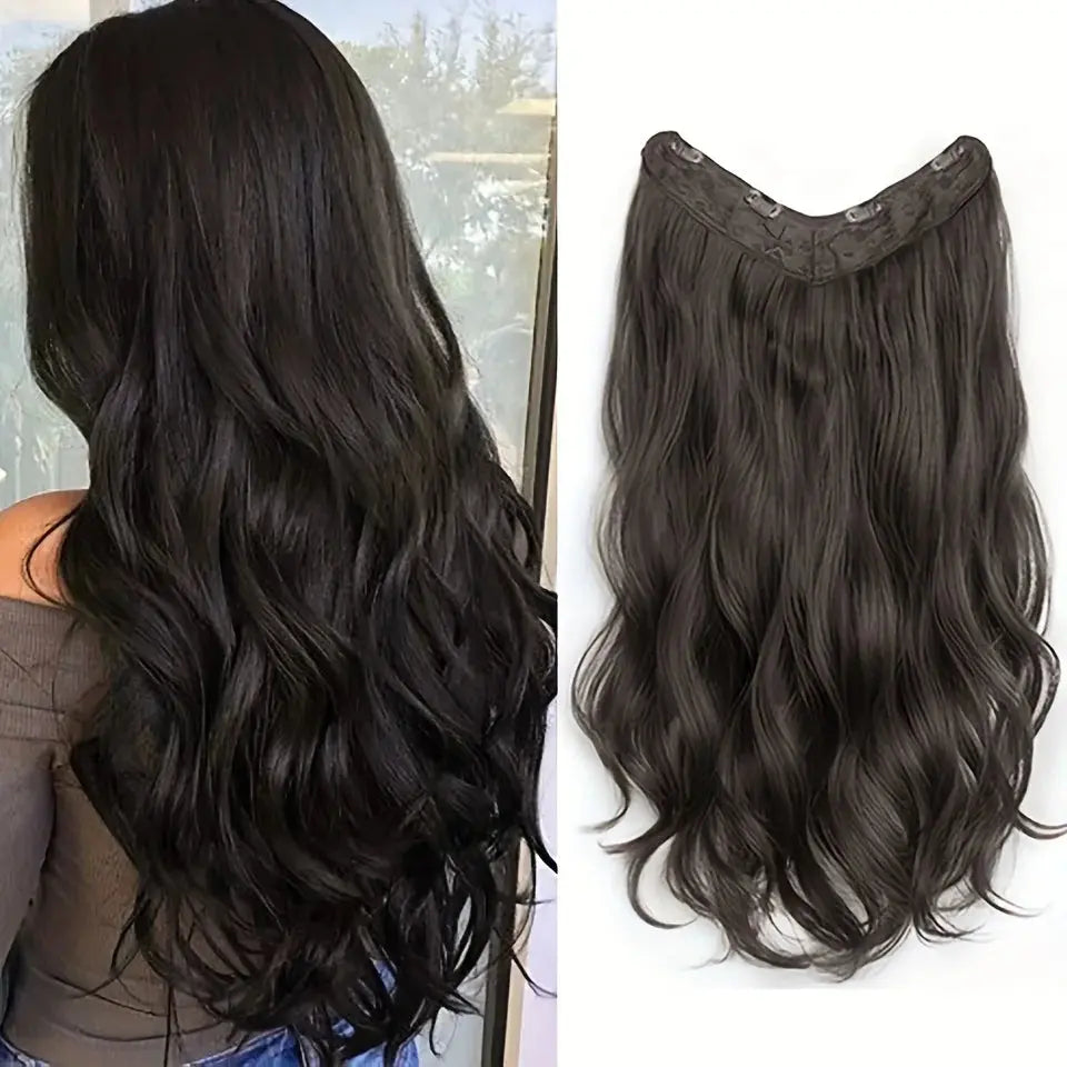 Synthetic Long Wavy U-shaped Clip In Hair Extensions 16Inch/20Inch/24inch Clip On Hair Extensions For Women Hair Accessories Temu