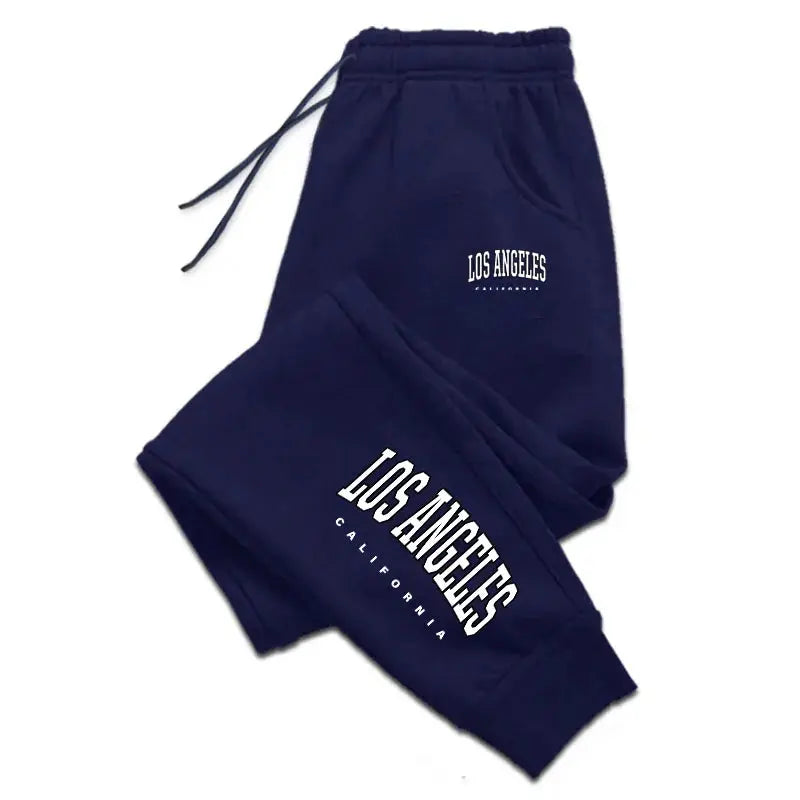 Los Angeles Womens Mens Sweatpants Elastic waist Casual Outdoors Jogging Pants High Quality Fashion Versatile Sport Trousers Chic Le'Meek