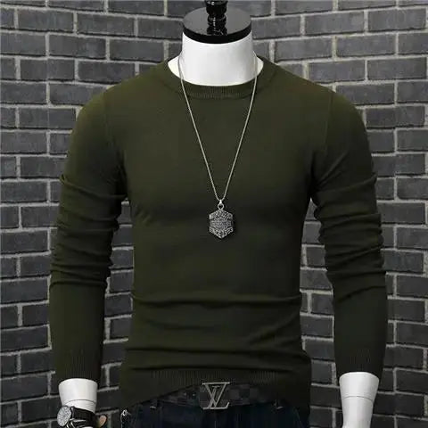 Spring and Autumn Stylish Luxury Oversized Fashion Loose Solid Japanese Streetwear Clothing Blouse Men's Long Sleeve T-shirt Chic Le'Meek