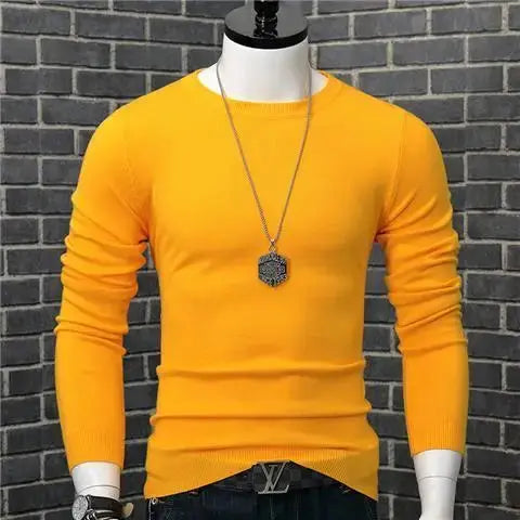 Spring and Autumn Stylish Luxury Oversized Fashion Loose Solid Japanese Streetwear Clothing Blouse Men's Long Sleeve T-shirt Chic Le'Meek