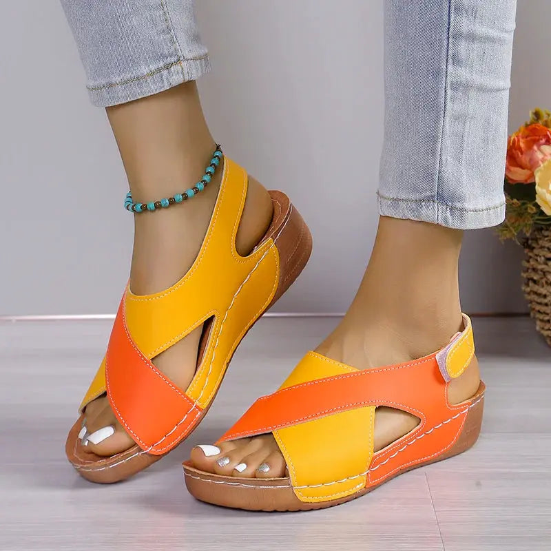 Women Platform Sandals Summer 2024 New Mix Color Sandals Luxury Designer Shoes for Women Casual Beach Sandals Sandalias De Mujer AliExpress