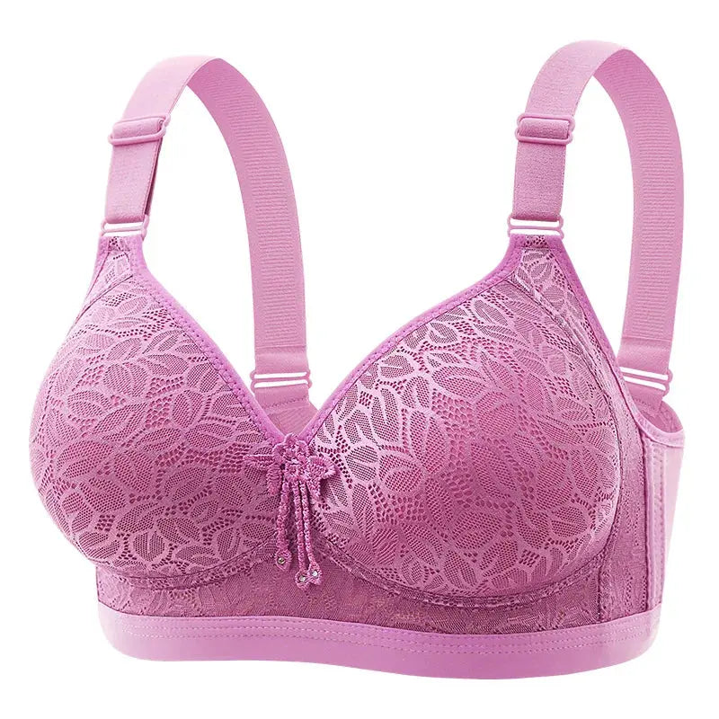 Comfortable Breathable Adjustable Brassiere Thin Section Without Steel Ring Bra Large Breasts Appear Small Side Gathering Bra Chic Le'Meek