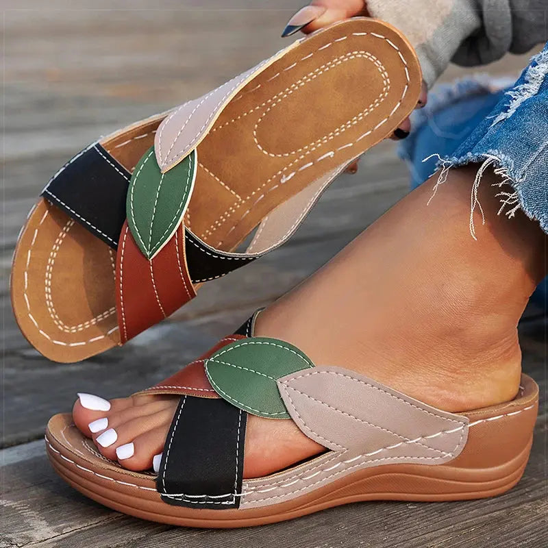 Women's Sandals Comfortable Wedges Heels Sandals Summer 2025 Shoes Woman Heeled Slippers Women Summer Footwear Chaussures Femme AliExpress