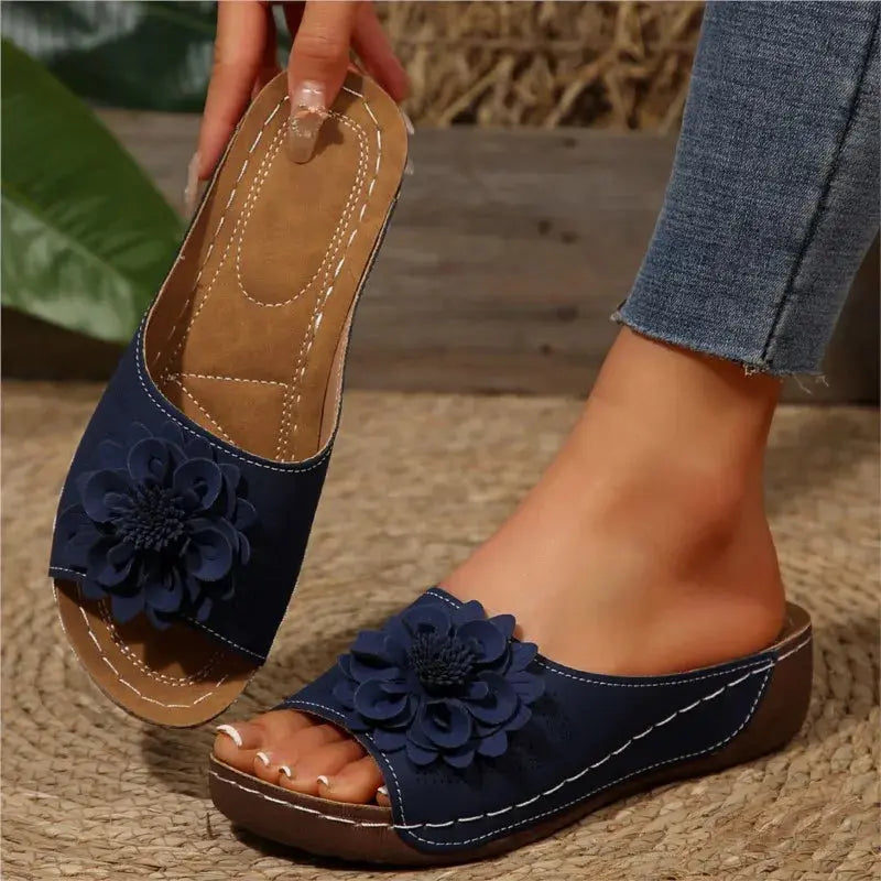 Summer Sandals Women Shoes Non-Slip Walking Shoes Slip On Shoes Woman Wedge Women's Sandals Party Slippers Woman Female Footwear Temu