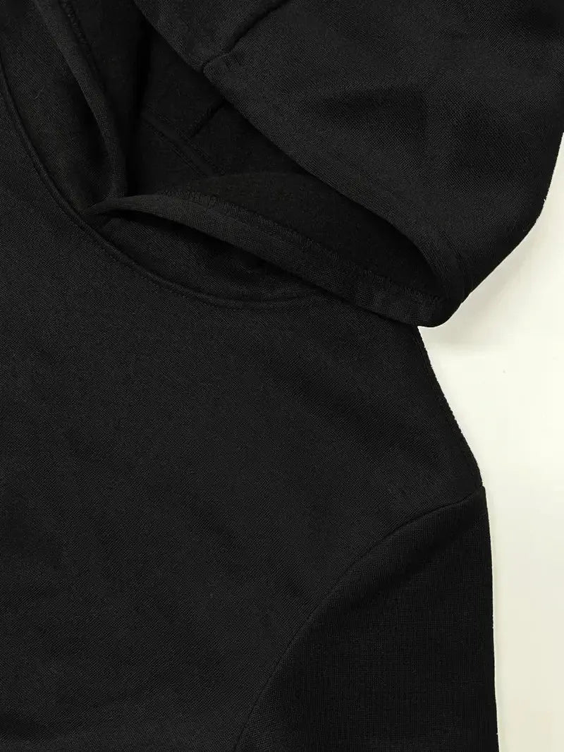 Women's Plus Size Casual Hoodie With Feet Blanket Design Polyester Knit Fabric Long Sleeve Regular Length For Autumn Winter Chic Le'Meek