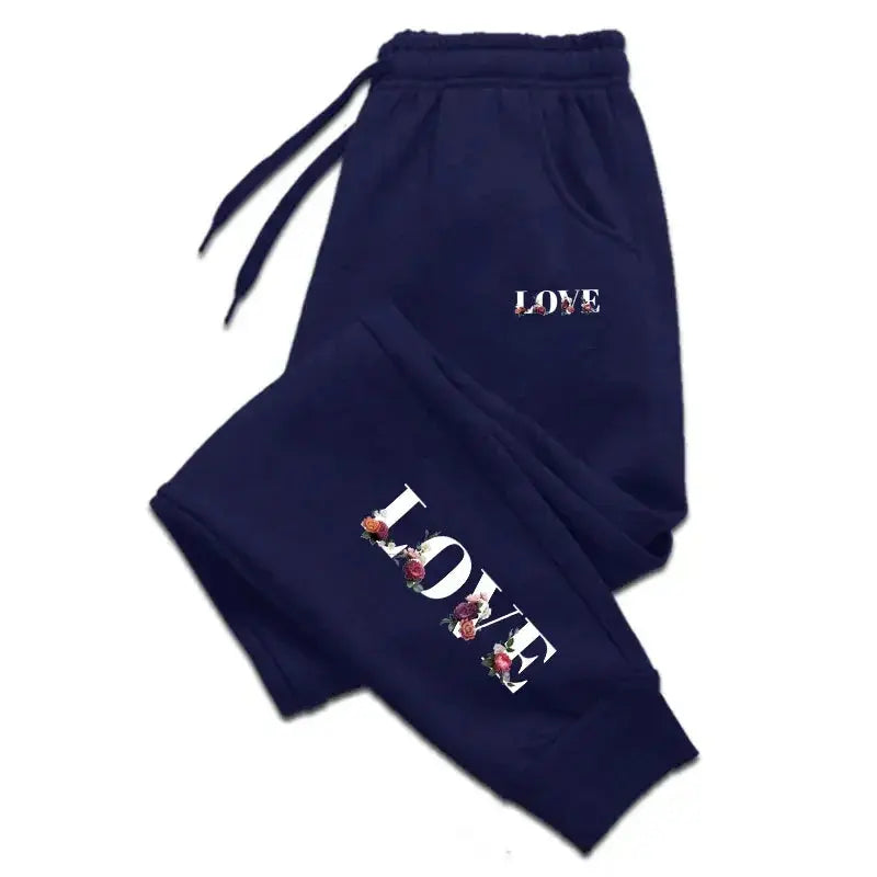 Womens Tracksuit Trousers New LOVE Letter Print Street Luxury Sweatpants Daily Casual Simplicity Versatile Jogging Sport Pants Chic Le'Meek