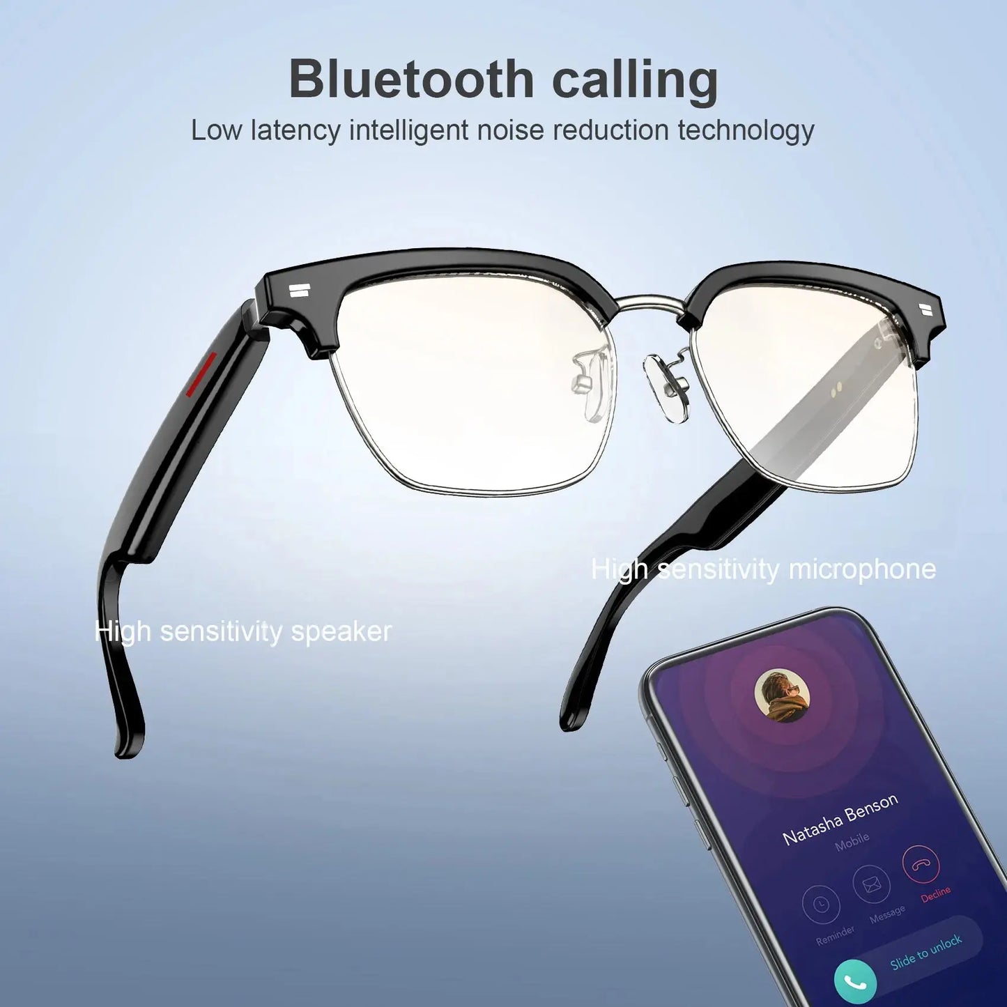 Blackview E1306 Smart Glasses for Men Women Bluetooth Call Outdoor Sport Anti-blue Light Glasses with AI Voice Mic & Speaker AliExpress
