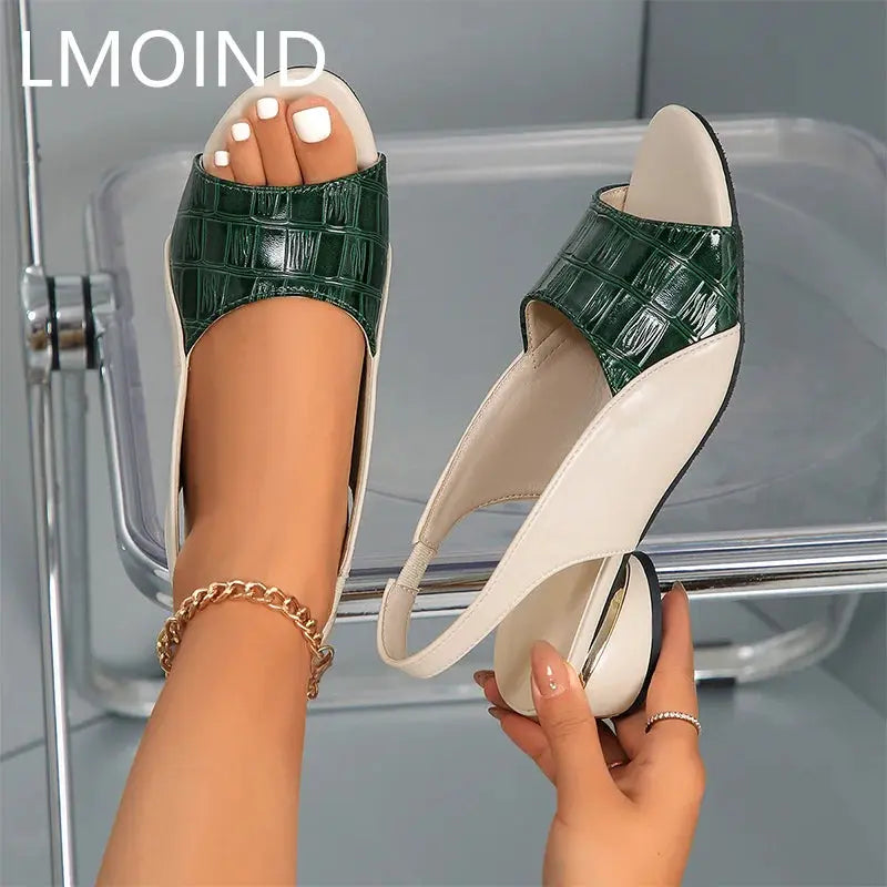 Women Mid Heels Sandals Fashion Dress Chunky Open Toe Shoes New Casual Designer Pumps Classic Brand Femme Zapatos AliExpress