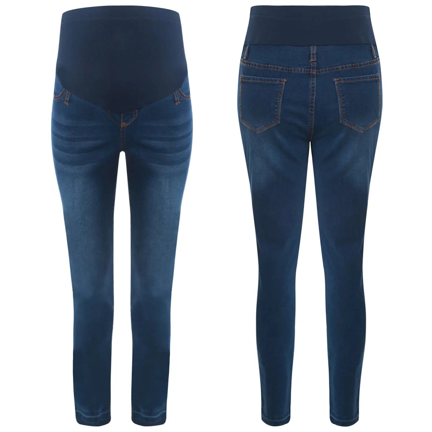Pregnant Women High Waist Support Belly Jeans Maternity Hip Lifting Elastic Denim Pants AliExpress