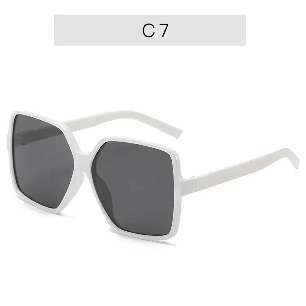 Black Square Oversized Sunglasses Women Big Frame Colorful Sun Glasses Female Mirror Oculos Unisex Gradient Hip Hop Shades Temu