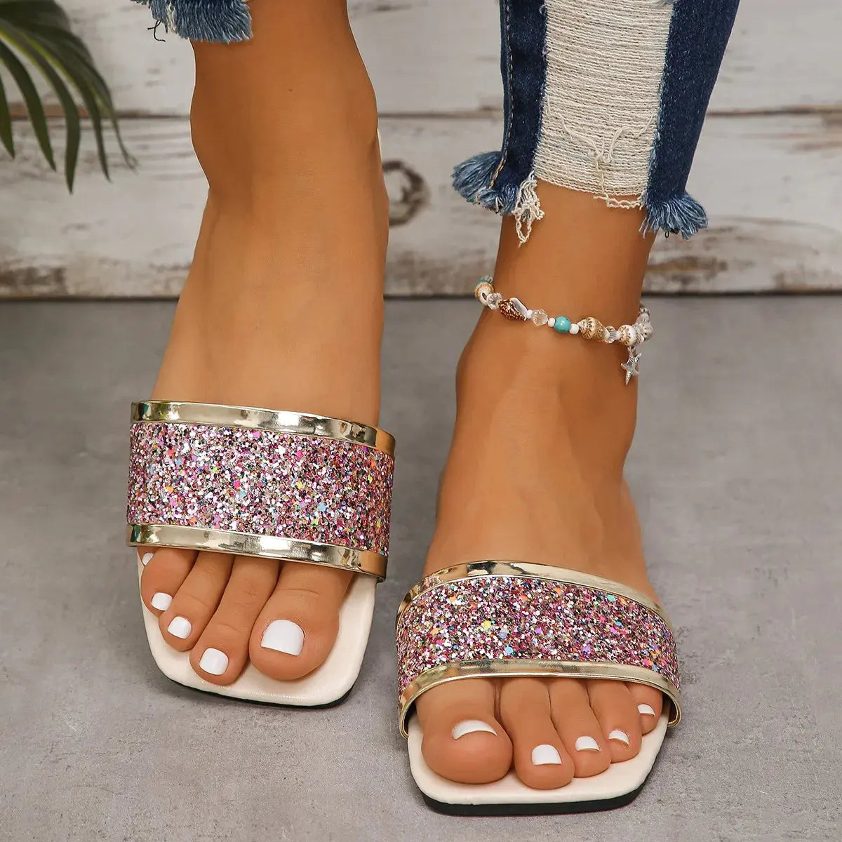 2024 New Designer Casual Flat Fashion Shoes Women Elegant Slip on Walking Slippers Lightweight Comfortable Shoes Slides Women AliExpress