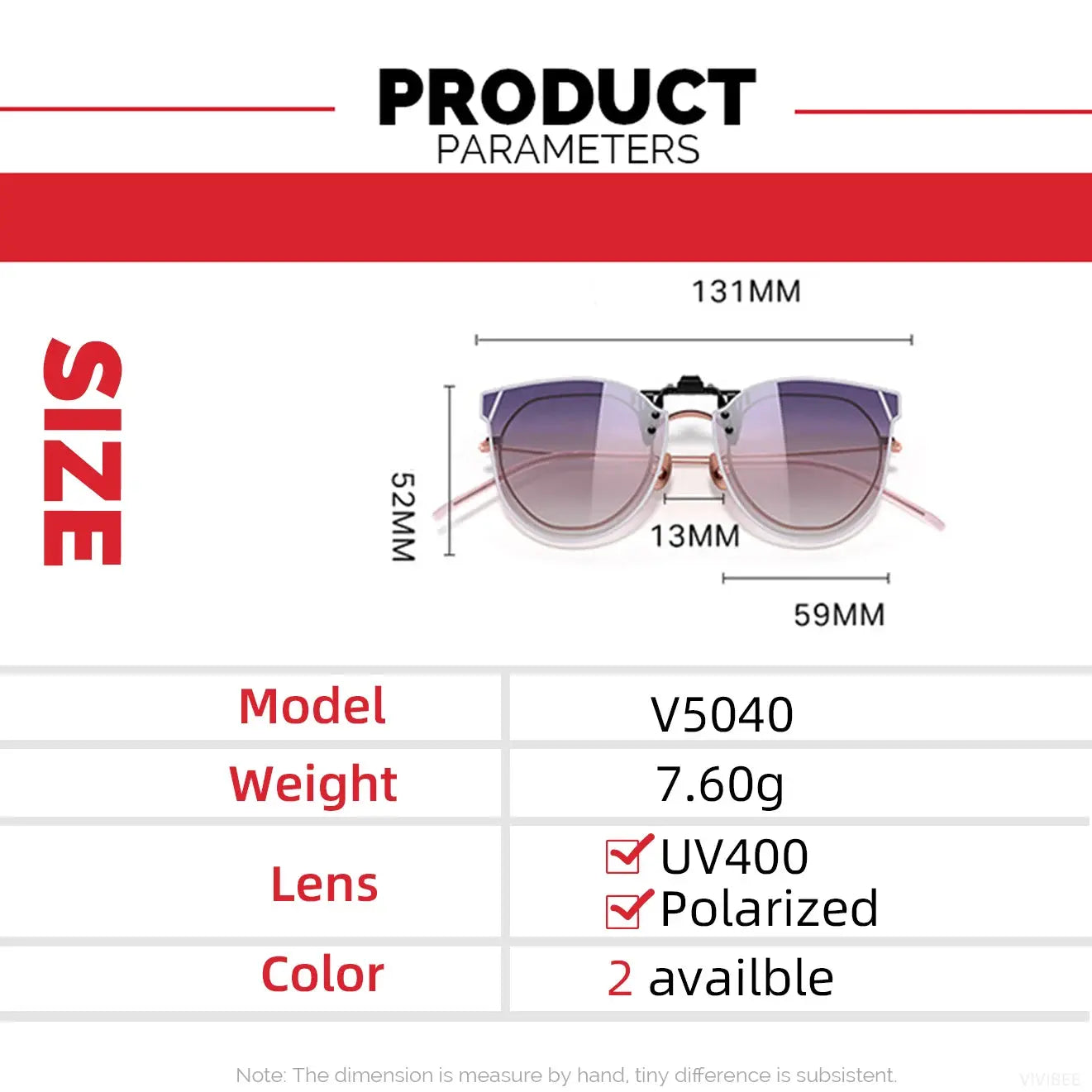 VIVIBEE Gradient Women's Cat Eye Flip Up Clip On Sunglasses Women Driving Polarized Oversized Sun Glasses Purple Eyeglasses Temu