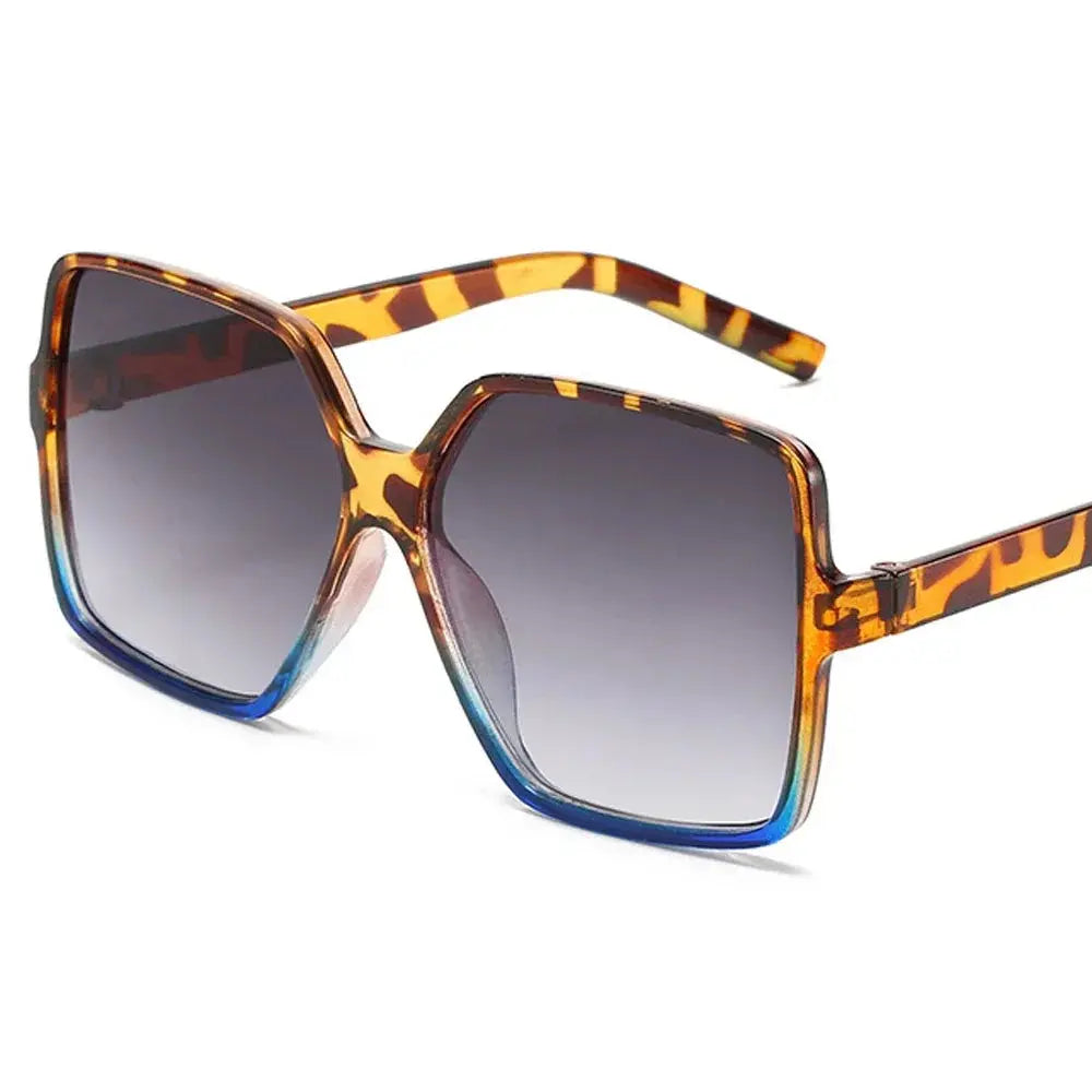 Black Square Oversized Sunglasses Women Big Frame Colorful Sun Glasses Female Mirror Oculos Unisex Gradient Hip Hop Shades Temu