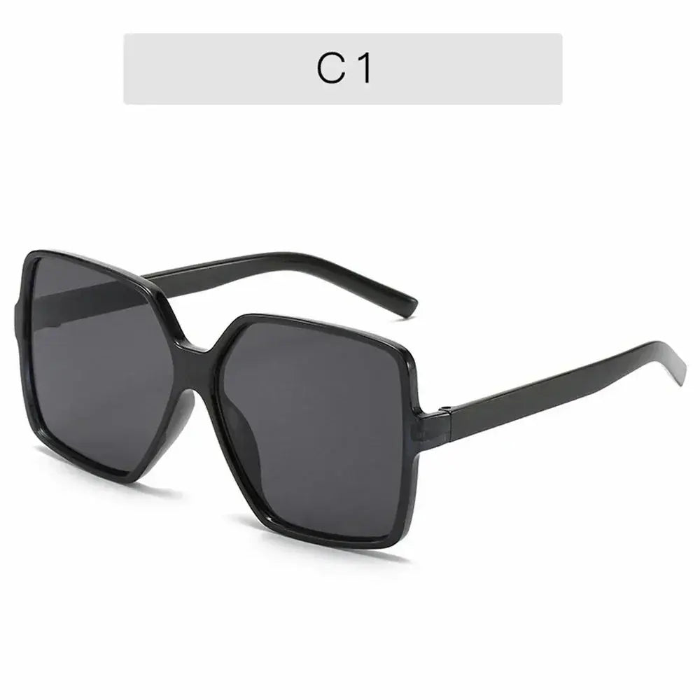 Black Square Oversized Sunglasses Women Big Frame Colorful Sun Glasses Female Mirror Oculos Unisex Gradient Hip Hop Shades Temu