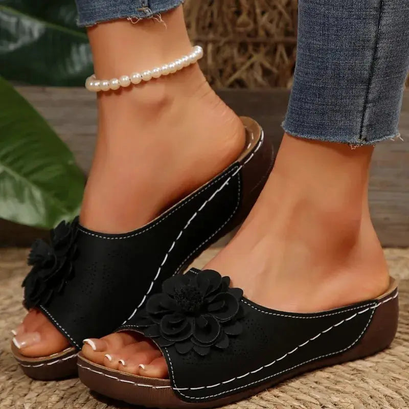 Summer Sandals Women Shoes Non-Slip Walking Shoes Slip On Shoes Woman Wedge Women's Sandals Party Slippers Woman Female Footwear Temu