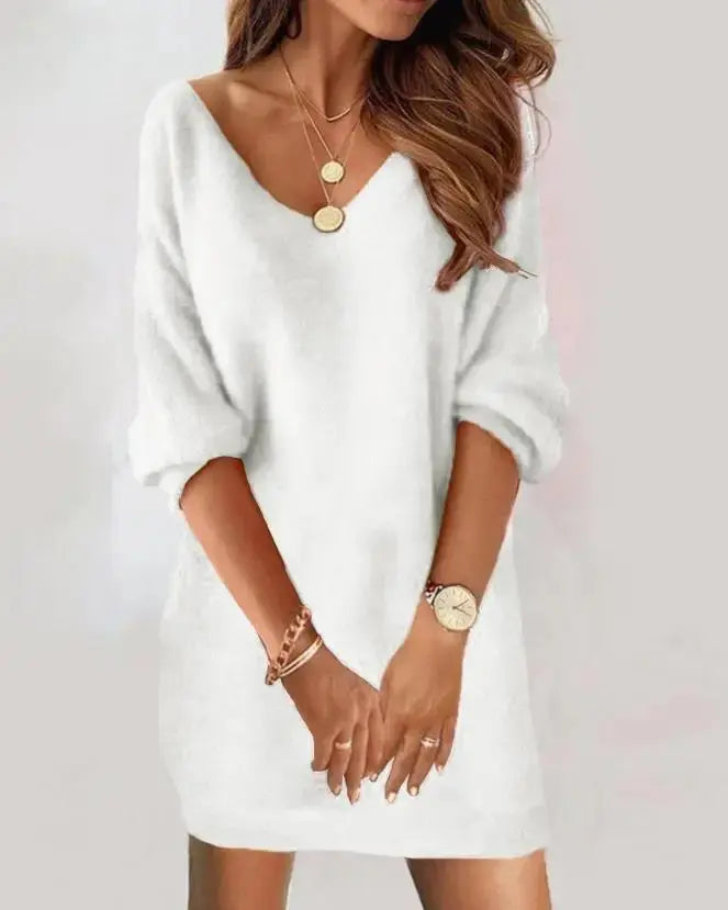 dresses for women 2022 Metal Decor Cold Shoulder Casual Dress Straight Mini Party dresses Chic Le'Meek