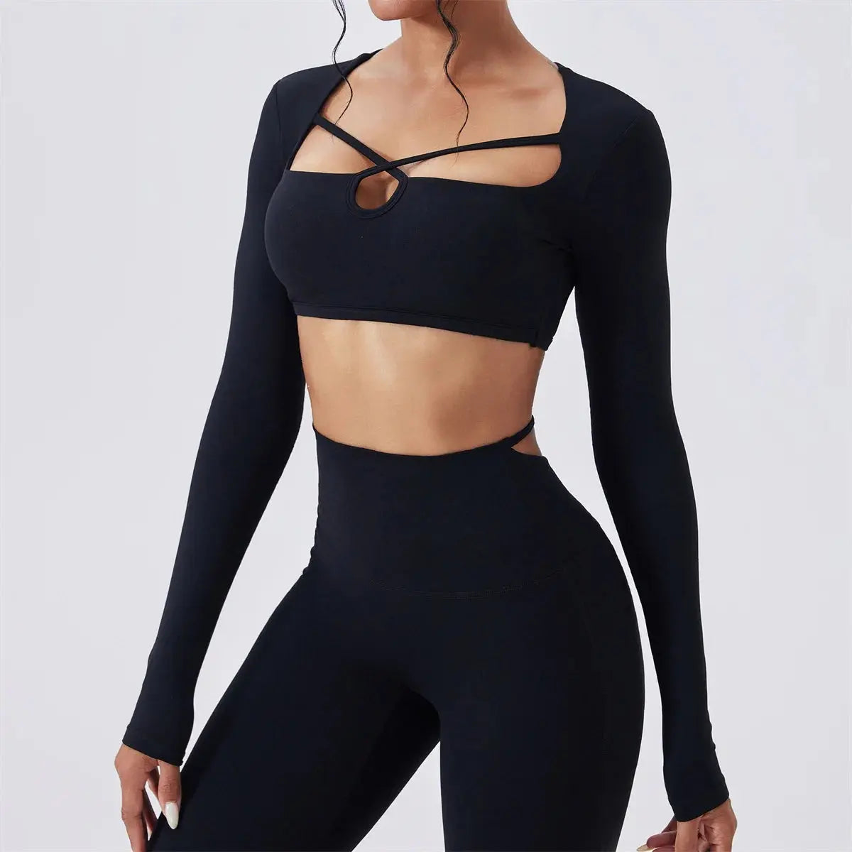 Pad Yoga Long sleeved Women's Outdoor Running Fitness Wear T-shirt Long sleeved Yoga Shirt Gym Push Up Workout Sports Top XP38 Chic Le'Meek