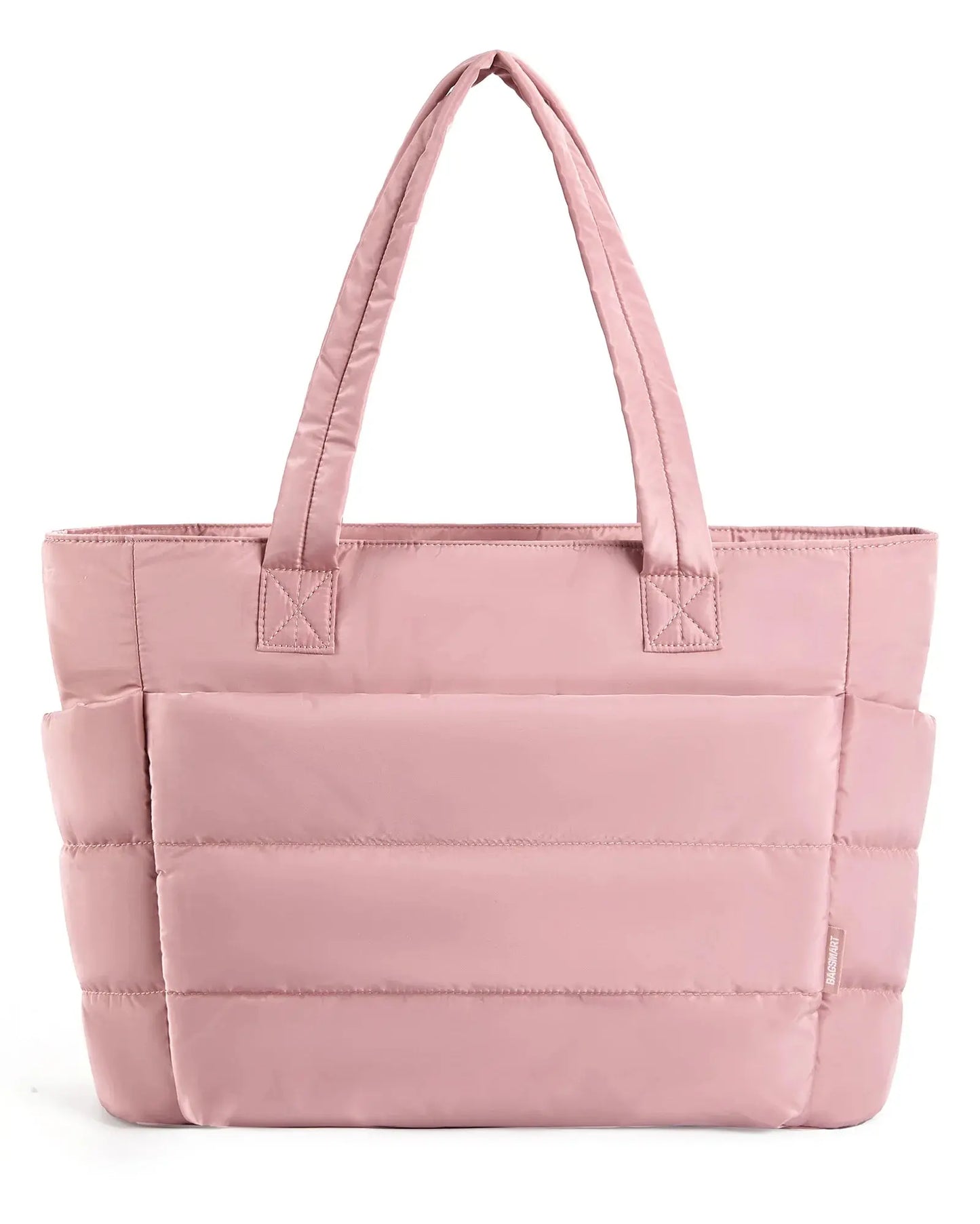 BAGSMART The Bubble Tote Bag Cotton Padded Female Quilting Puffy Shoulder Shopper Purse Simple Daily Handbag Women's Bags Temu