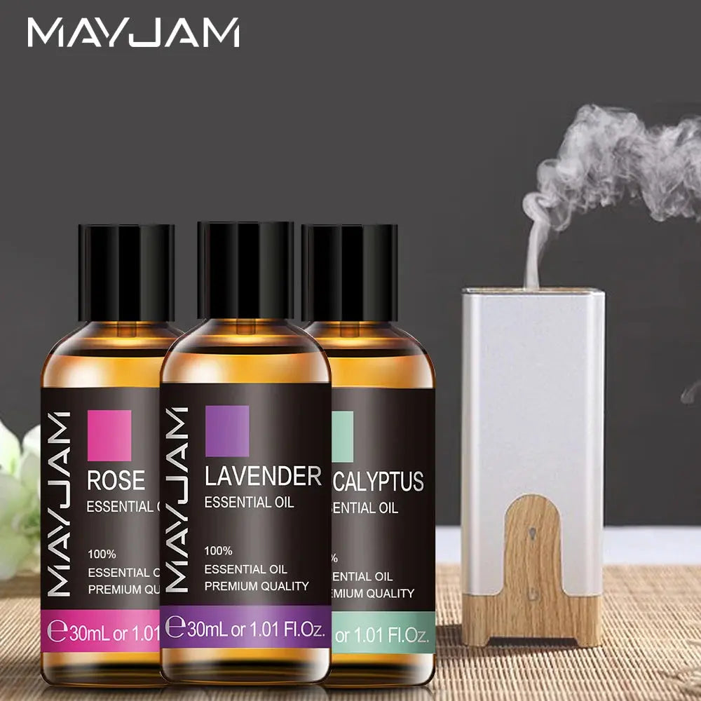 Lavender Eucalyptus Essential Oil Diffuser Aroma Oil 30ML Jasmine Vanilla Sandalwood Patchouli Lemon Ylang Ylang Rose Chamomile Chic Le'Meek