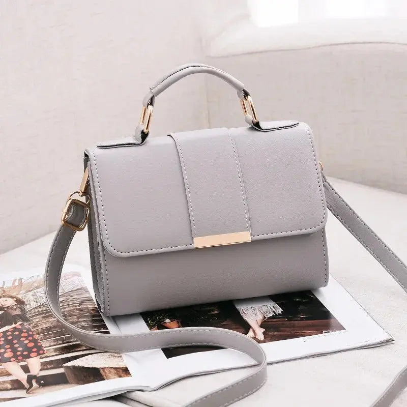 Hot Sale Flap Sling Shoulder Bags for Women Solid Color Crossbody Messenger Leather Handbag Pocket AliExpress