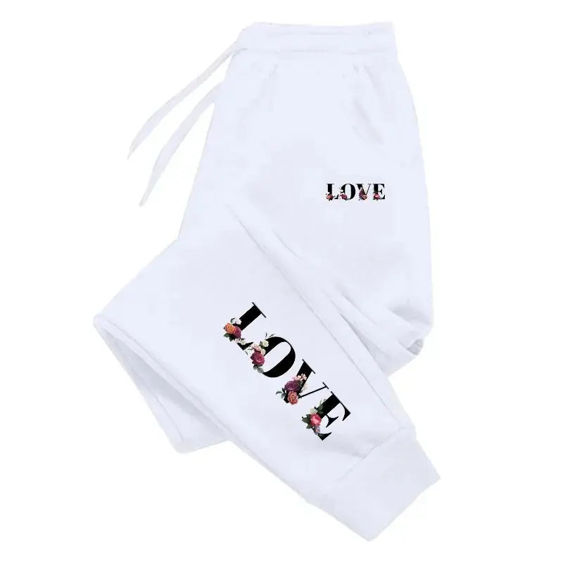 Womens Tracksuit Trousers New LOVE Letter Print Street Luxury Sweatpants Daily Casual Simplicity Versatile Jogging Sport Pants Chic Le'Meek