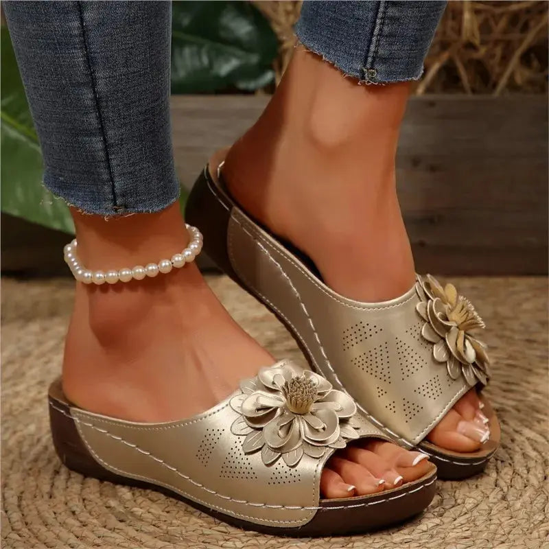 Summer Sandals Women Shoes Non-Slip Walking Shoes Slip On Shoes Woman Wedge Women's Sandals Party Slippers Woman Female Footwear Temu
