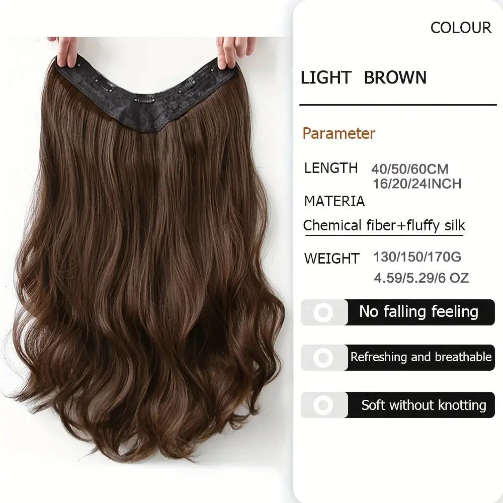 Synthetic Long Wavy U-shaped Clip In Hair Extensions 16Inch/20Inch/24inch Clip On Hair Extensions For Women Hair Accessories Temu