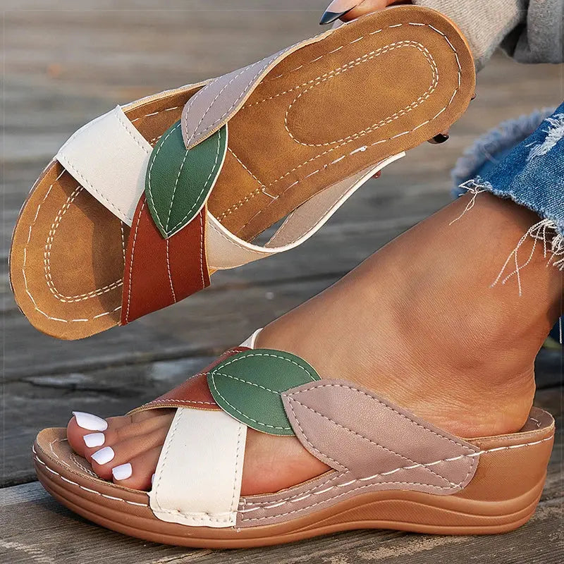 Women's Sandals Comfortable Wedges Heels Sandals Summer 2025 Shoes Woman Heeled Slippers Women Summer Footwear Chaussures Femme AliExpress