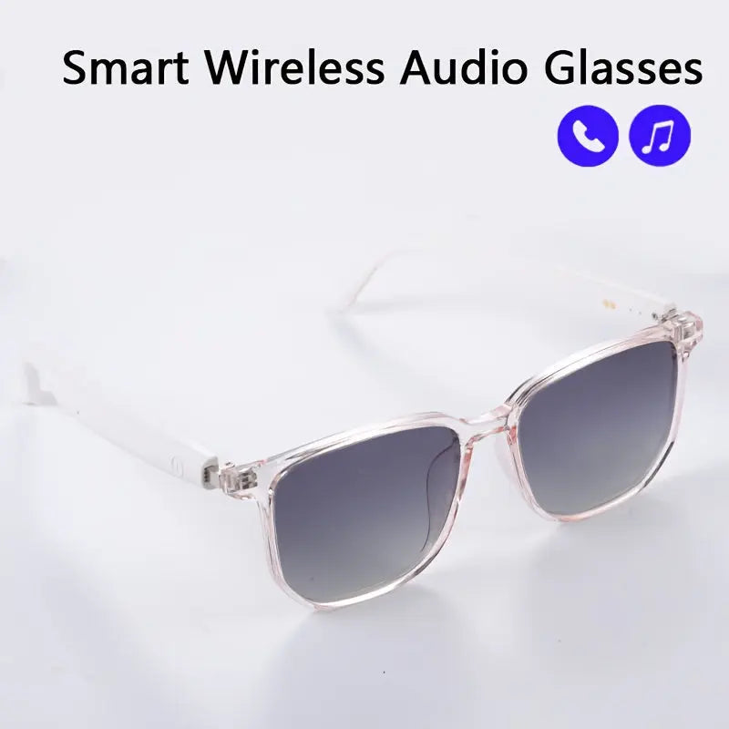 2025 New Smart Wireless Audio Glasses: Sports Music And Calls, Headphone Smart Glasses, Lightweight To Wear, Built-in Microphone And Speaker, Noise Cancellation, Touch And AI Voice Assistant, Compatible With IPhone/Android Chic Le'Meek