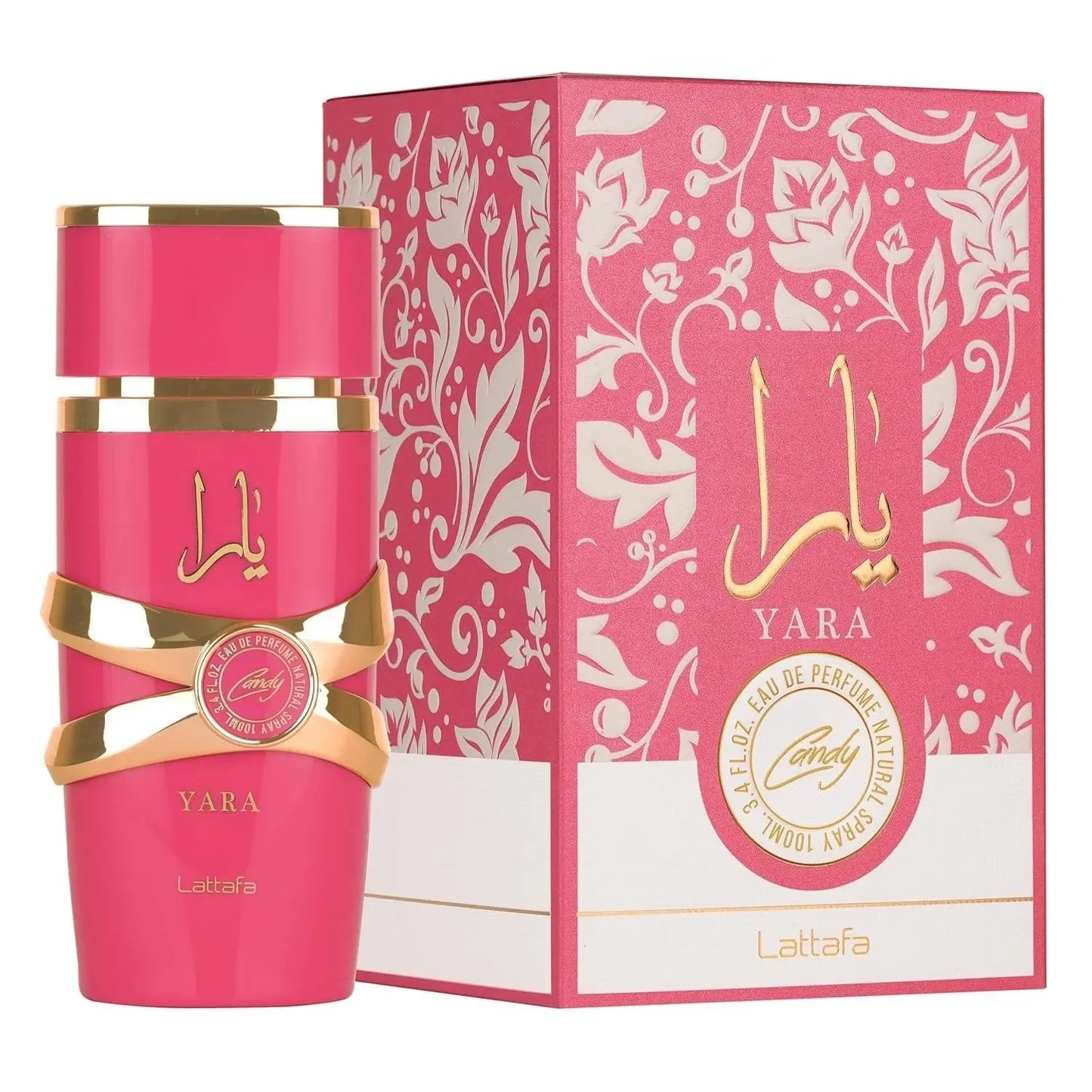 Lattafa Yara Candy - Vanilla, Fruity, Citrus, Floral - Eau de Parfum Long-Lasting Fragrance for Women, 3.40 Ounce / 100 ml Chic Le'Meek