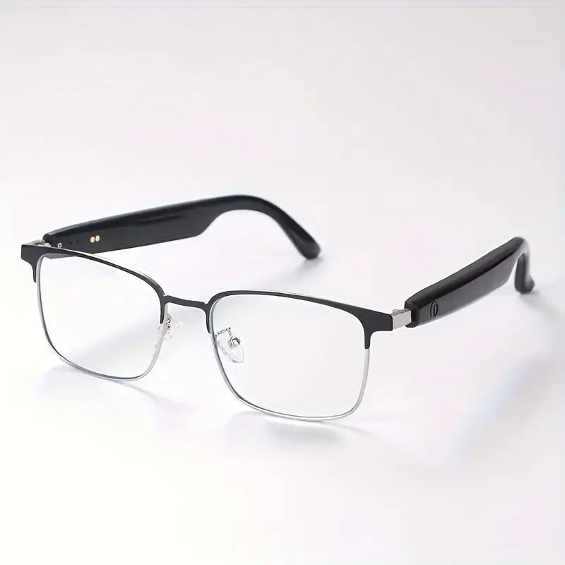 Unisex Smart Glasses with Auto-Dimming & Fashion Glass Transition, Built-in Mic/Speaker for HD Voice Calls & Hi-Fi Sound, Lightweight Battery-Powered Design for Driving,, Home Use - Perfect Holiday Gift, Driving Eyewear, Acce Chic Le'Meek