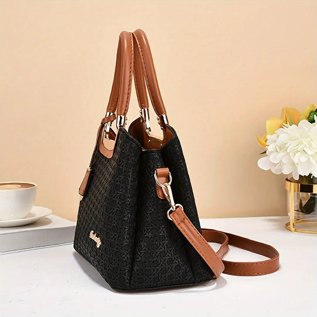 Elegant And Fashionable Handbag, Commuting Bag, Spacious And Durable, Comfortable Women's Shoulder Bag, Suitable For Work, Leisure, Party And Other Occasions Temu