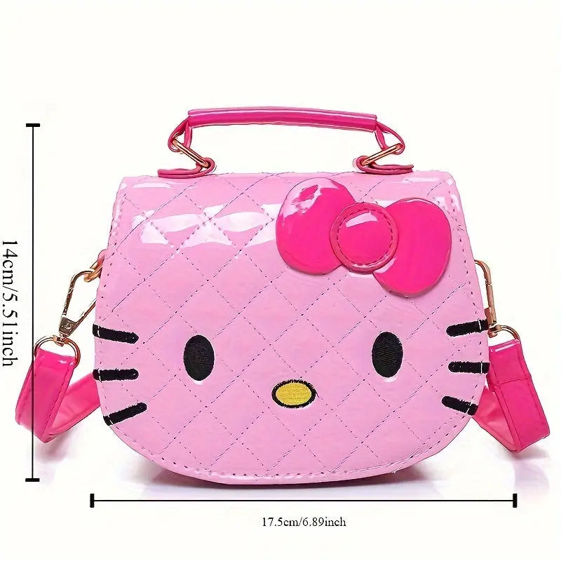 Sanrio for hello kitty Crossbody Bag - Adjustable Strap, Lightweight Synthetic, Multi-Color Options for Daily Commute, Parties & Weddings, Durable Polyester Lining, Snap Closure Purse Chic Le'Meek