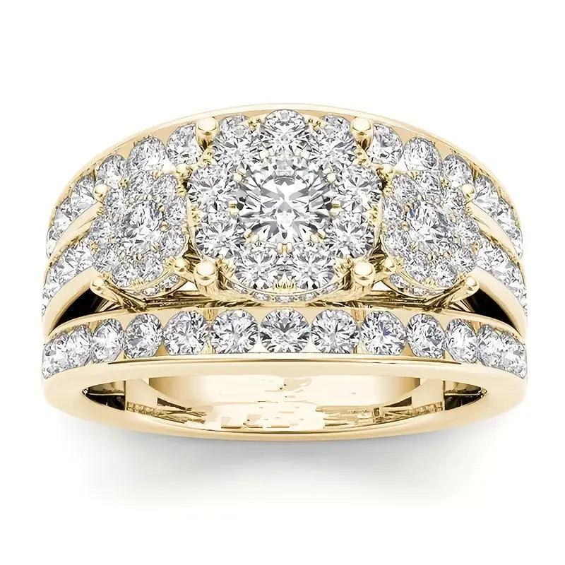 9 Classic Women'S Multi Style Wedding Ring Sets, Including Synthetic Zirconia Rings, Perfect For Daily Women'S Clothing, Jewelry, And Accessories Chic Le'Meek