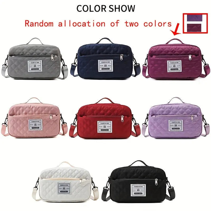 Large Capacity Travel Duffel Bag in Oxford Fabric, Portable Sports Gym Storage Bag, Weekend Overnight Bag for Women Chic Le'Meek