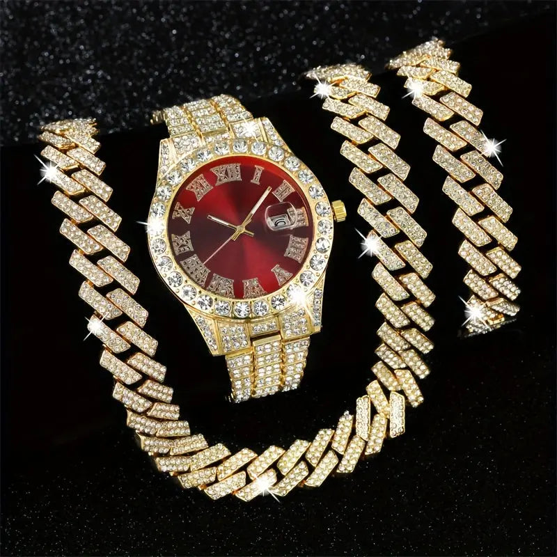 2pcs/set gorgeous luxury women's watch and bracelet set - precision quartz watch Temu