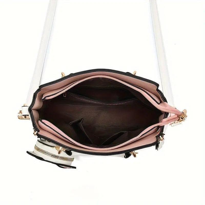 Small Purses And Handbags For Women Fashion Ladies Top Handle Satchel Bags Teenage Girls Shoulder Crossbody Bags With Kitten Pendant Temu