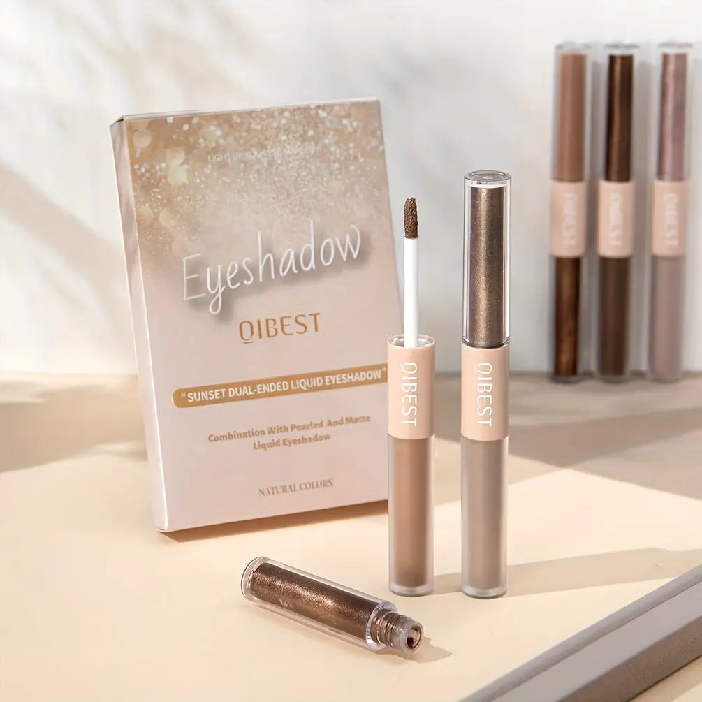 6pcs Double Ended Liquid Eyeshadow Set - Pearly Glitter and Matte Finish, Smooth Delicate Texture, Long-Lasting, Highly Pigmented Temu