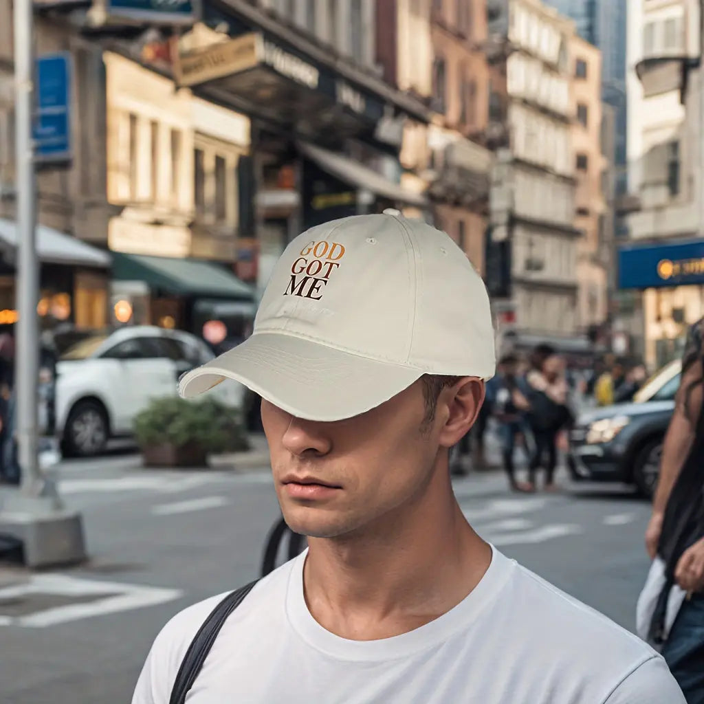 Stylish God Got Me Print, Snapback Design, Comfortable Trucker Hat for Casual Leisure Outdoor Sports - Perfect Gift for Fathers Day, Independence Day, Mothers Day, New Year, Thanksgiving Day Temu
