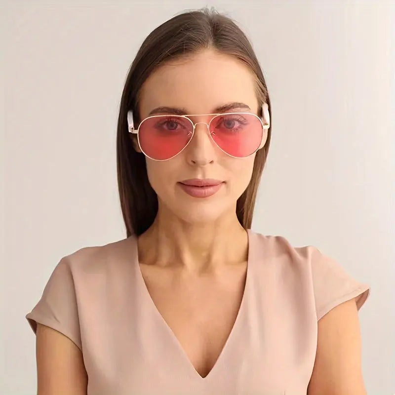 Stylish High-Definition Smart Glasses - Built-in Microphone and Speaker, HiFi Music Quality, Compatible with iPhone/Android - Ideal for Driving, Outdoor Activities, and Fishing, Supports AI Voice Assistant Chic Le'Meek